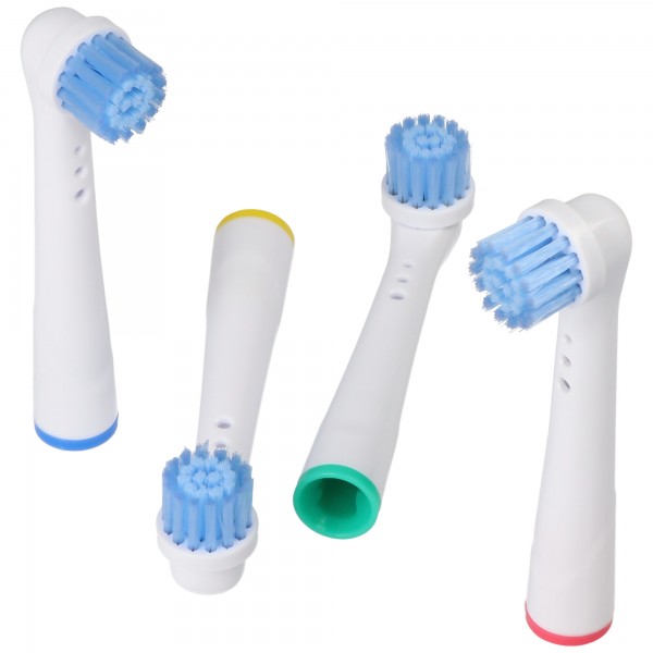 Pakke med 4 Sensitive Clean-erstatnings-tandbørstehoveder til elektriske tandbørster fra Oral-B, velegnet for eksempel til Oral-B D10, D12, D16, D12 og mange andre Oral-B-modeller