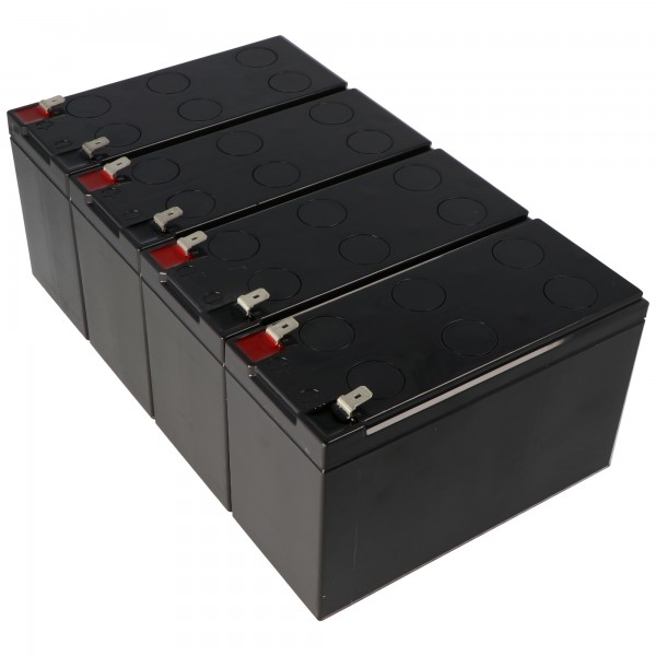 Replikabatteri nøjagtigt egnet til APC-RBC24 batteri til selvinstallation, dimensioner 151x65x100mm