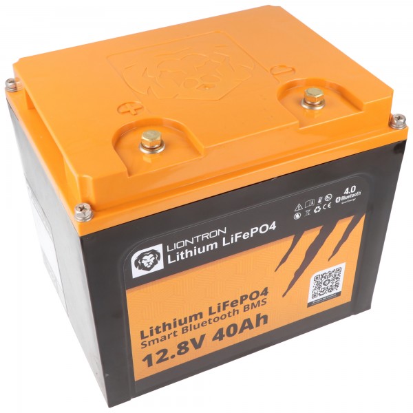 LIONTRON LiFePO4 batteri Smart BMS 12.8V, 40Ah - fuld udskiftning af 12 volt blybatterier