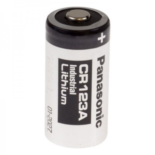 400 stk. CR-123PE / BN Panasonic fotobatteri CR123A Lithium 3 Volt 1400mAh, kan opbevares i op til 10 år