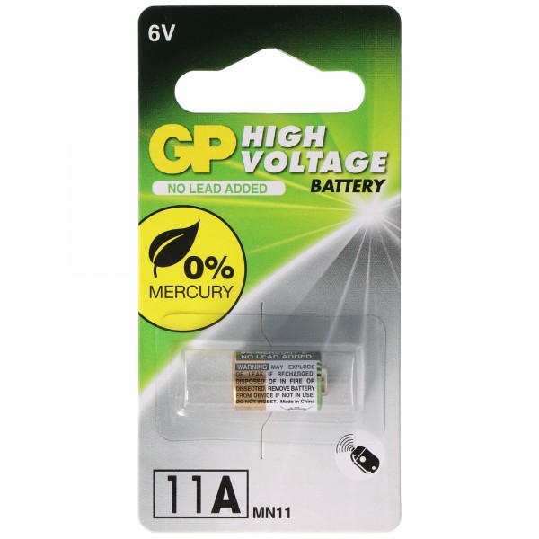 GP11A GP batteri, 6 Volt Alkalisk højspændingsbatteri