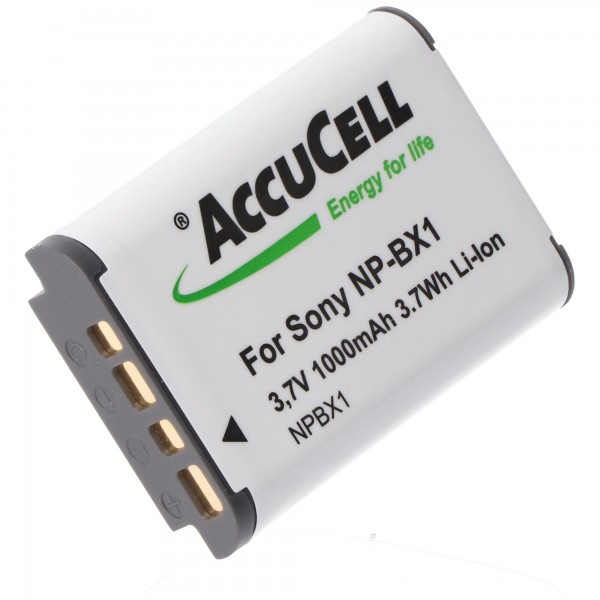 AccuCell batteri passer til SONY NP-BX1, Cyber-shot DSC-RX100, ikke originalt batteri