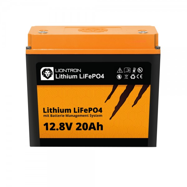 LIONTRON LiFePO4 batteri Smart BMS 12.8V, 20.0Ah - fuld udskiftning af 12 volt blybatterier