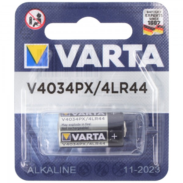 Varta V4034, 4LR44, PX28A, A544, K28A fotobatteri
