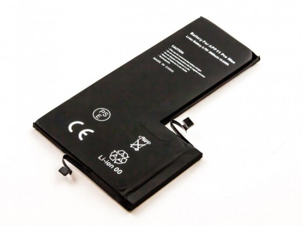 Batteri passer til Apple iPhone 11 Pro Max, Li-Polymer, 3.79V, 3969mAh, 15.0Wh, indbygget, uden værktøj - uden batteri sundhedsoplysninger