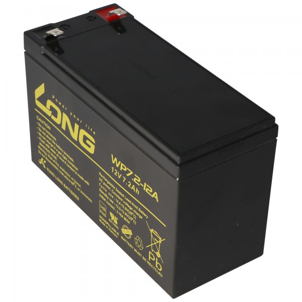 Batteri passer til Steripower desinfektionsenhedsbatteri med 12 volt 7.2Ah, multipower MP7.2-12, WP7.2-12A