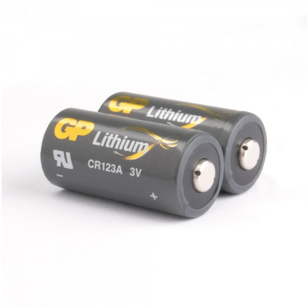 CR123A batteri GP lithium 3V 2 stk
