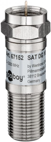 Goobay SAT attenuator 10 dB - F-stik > F-stik