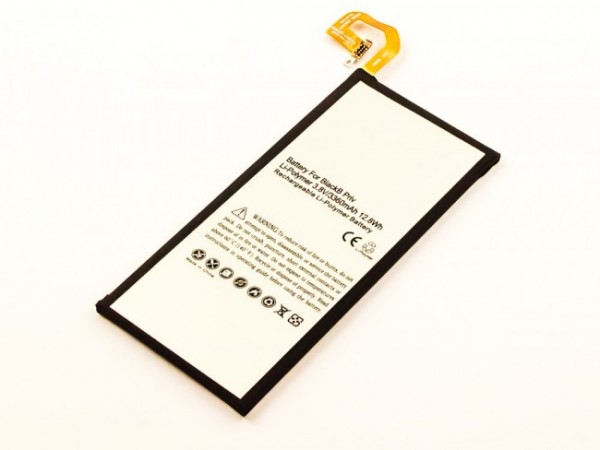 Batteri passer til Blackberry Priv, Li-Polymer, 3,8V, 3360mAh, 12,8Wh med IC-chip, indbygget, uden værktøjer