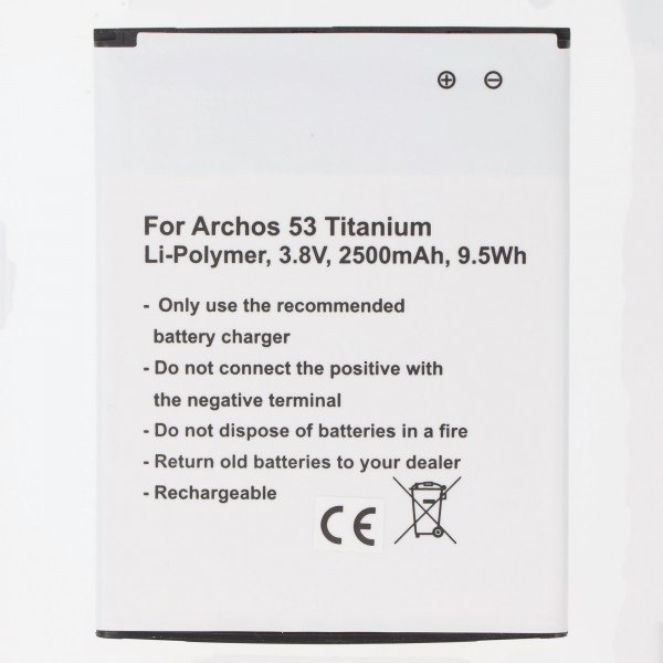 Batteri passer til Archos 53 Titanium batteri AC53Ti