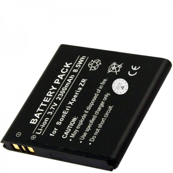 BA950 genopladeligt batteri som en replik af AccuCell egnet til Sony Xperia ZR LTE