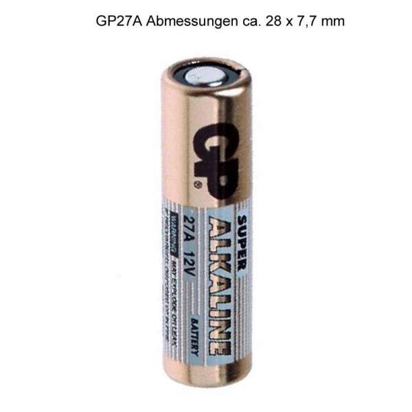 GP Batterier GP27A, Duracell MN27, 12 Volt Alkalisk Batteri
