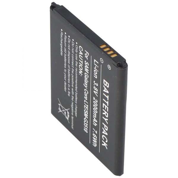 Samsung Galaxy Core LTE Li-Ion batteri som replik batteri fra AccuCell