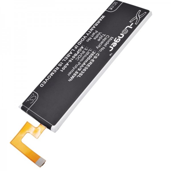 Batteri passer til Sony Ericsson Xperia M5, AGPB016-A001 3.8 Volt 2600mAh