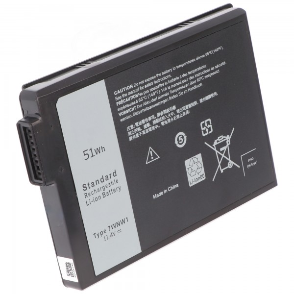 Batteri passer til Dell Latitude 5420, Li-Polymer, 11.4V, 4740mAh, 54Wh