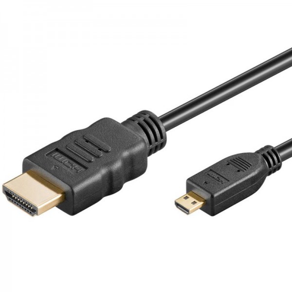 Mikro HDMI til HDMI Adapter High Speed HDMI ™ med Ethernet 1,5 meter HDMI