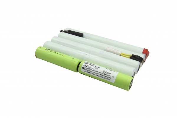 NiMH genopladeligt batteri egnet til Criticon Dinamap MPS 722X type 633153 12 Volt 3,8 Ah