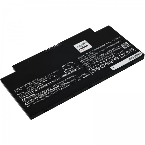 Batteri passer til bærbar Fujitsu LifeBook AH77/M, LifeBook A556, LifeBook U536, type FPCBP424 - 10.8V - 4050 mAh