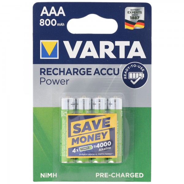 VARTA Ready2use Batteri Micro / AAA 56703 4-Pack