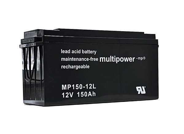 Multipower MPL150-12 12V 150Ah blybatteri AGM blygelbatteri
