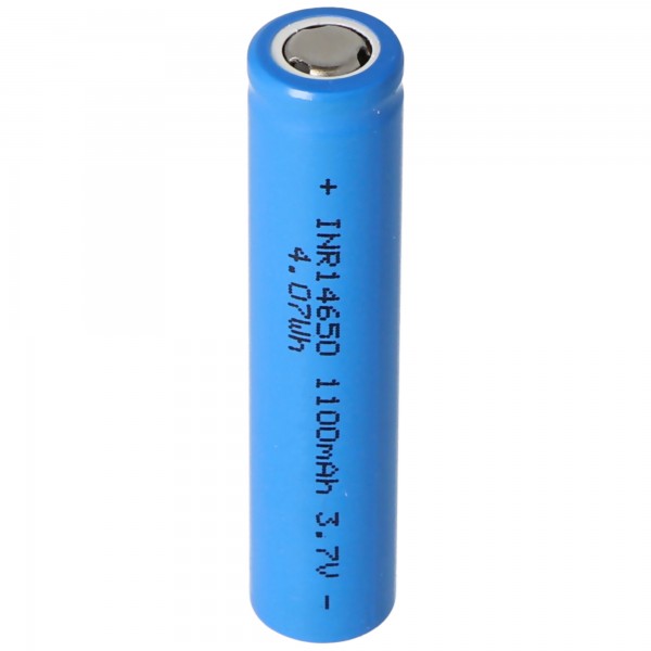 INR 14650 - 1100mAh 3,7V Li-Ion batteri ubeskyttet