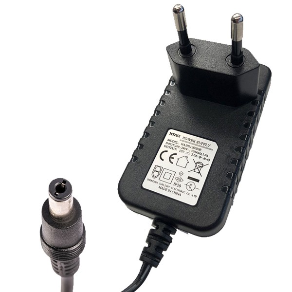240 volt strømforsyning nøjagtigt egnet til Xtar-opladere VP2 og VP4, kan også bruges som 5V USB-ladekabeludskiftning