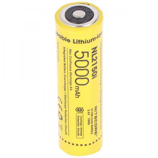 Nitecore Li-Ion batteri 21700.5000mAh, NL2150i