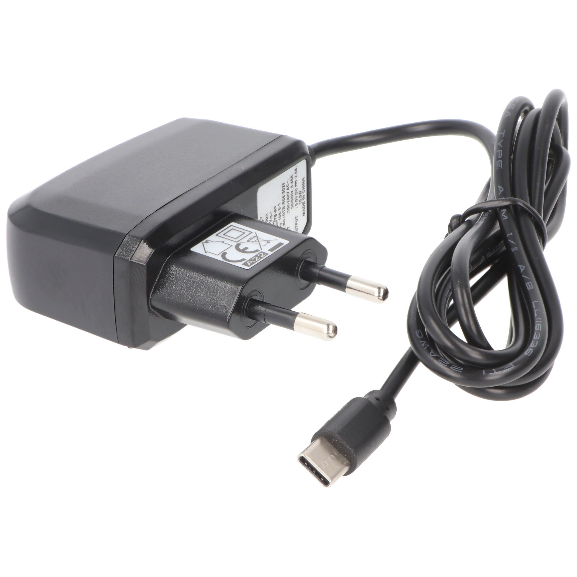 mode komfort data Oplader med USB-C mand til USB A 3.0, med opladestrøm 2A, kabel 1,2 meter |  til USB-C | Opladere | Akkushop-Denmark