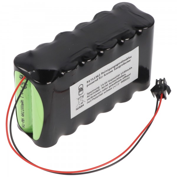 Rengøringsenhedens batteri NiMH 14.4V 1100mAh egnet til Annew vakuumrobotter
