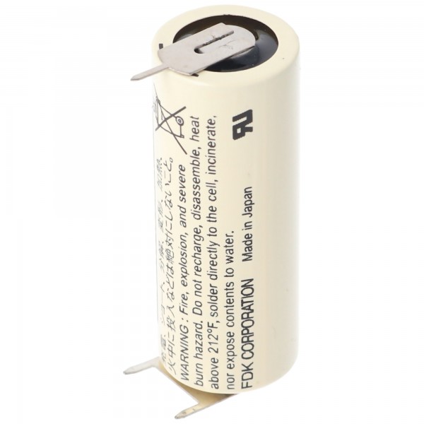 Sanyo Lithium Batteri CR17450SE Størrelse A, 3er Udskrivning Loddekoder