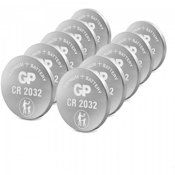 CR2032 GP litium knapcelle 3V 10 stk
