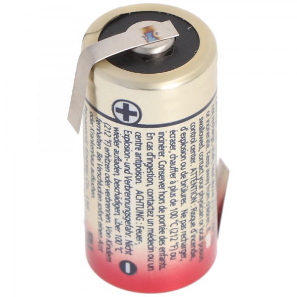 Panasonic CR123A lithium batteri 3 volt lithium batteri, kan vælges med Z-formede og U-formede loddeører