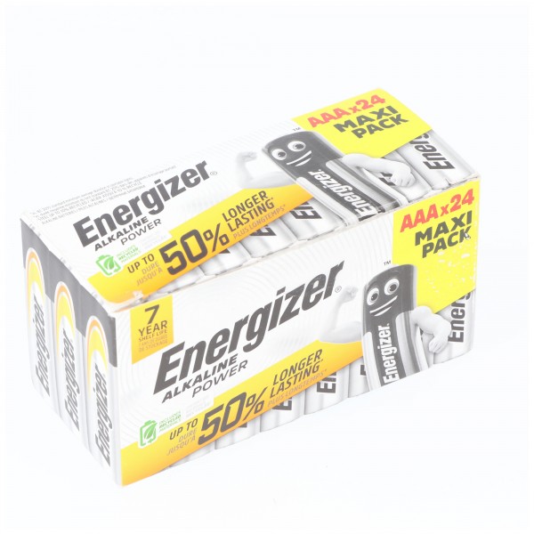 Energizer Batteri Alkaline, Micro, AAA, LR03, 1,5V Alkaline Power, Retail Box (24-Pack)