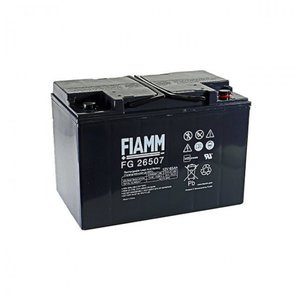 Fiamm FG26507 Blybatteri med M6 skruetilslutning 12V, 65000mAh