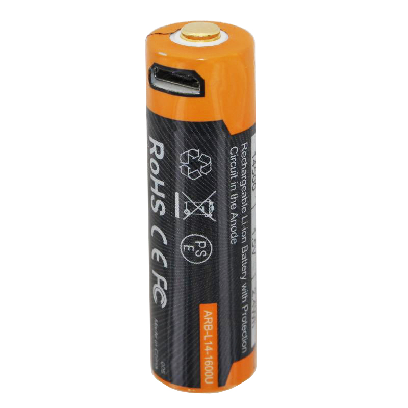 Landmand Chip vedhæng Li-ion genopladeligt batteri Mignon AA LR6 1600mAh med 1,5 Volt,  multi-beskyttet med USB-opladningskabel | Mignon AA LR06 | Batteri efter  størrelse | Genopladelige batterier | Akkushop-Denmark
