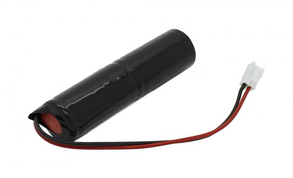 Nødlysbatteri NiMH 2.4V 4000mAh L1x2 Baby C med 150mm kabel 0.75mm² og stik erstatter Zumtobel 04923309