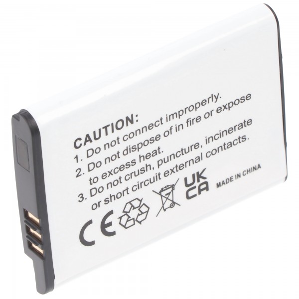 Li-Ion batteri - 1300mAh (3.7V) - til spilkonsoller som Nintendo C / CTR-A-AB, CTR-003