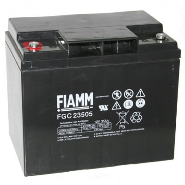 Fiamm FGC23505 Cyclisk blybatteri med M5 forsænket skrueforbindelse 12V, 35000mAh