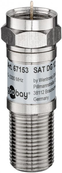 Goobay SAT attenuator 12 dB - F-stik> F-stik
