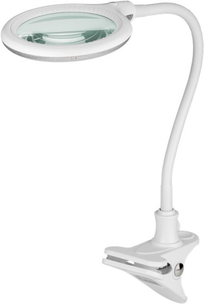 Goobay LED-klemme forstørrelseslampe 6W - 480lm 100mm glaslinse 1,75x forstørrelse 3 dioptri