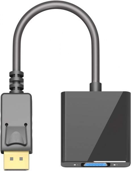 Goobay DisplayPort til VGA-adapter 1.1, 0.15 m - DisplayPort han > VGA hun (15-bens)