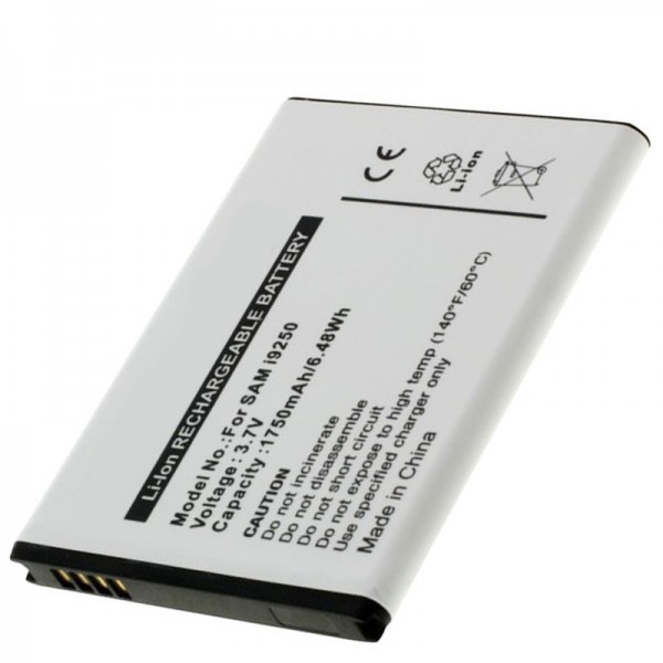 Batteri passer til Samsung Nexus Prime, GT-I9250, Galaxy Nexus, 1750mAh
