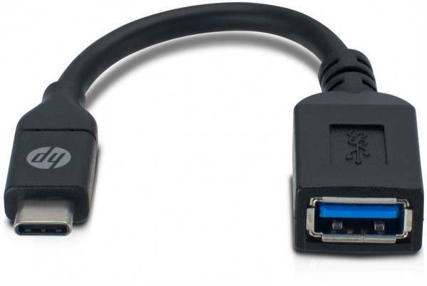 HP USB-C™ til USB A-kabel, sort - Ideel til tilslutning til mus, tastaturer og USB-flashdrev