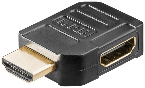 Goobay HDMI™-adapter, forgyldt - HDMI™-stik (type A) > HDMI™-stik (type A) 90°