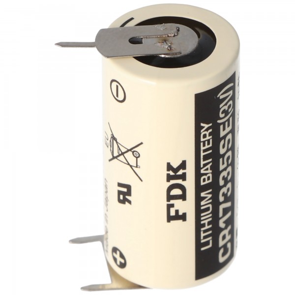 Sanyo Lithium Batteri CR17335 SE Størrelse 2 / 3A, 3er Udskrivning Loddekoder