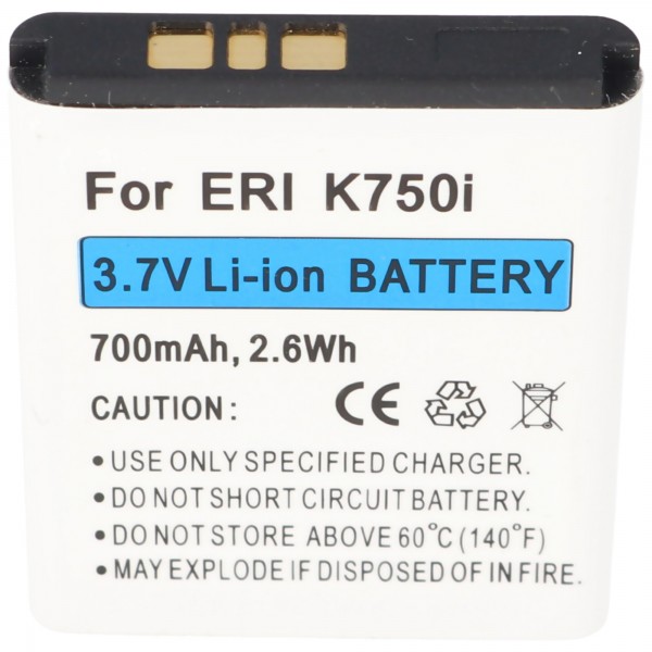 BST-37 udskiftningsbatteri til Sony Ericsson V600i, D750, K750i, K600i, J100I, J110I, J120I, J220I, J230I 3.7 Volt 700mAh