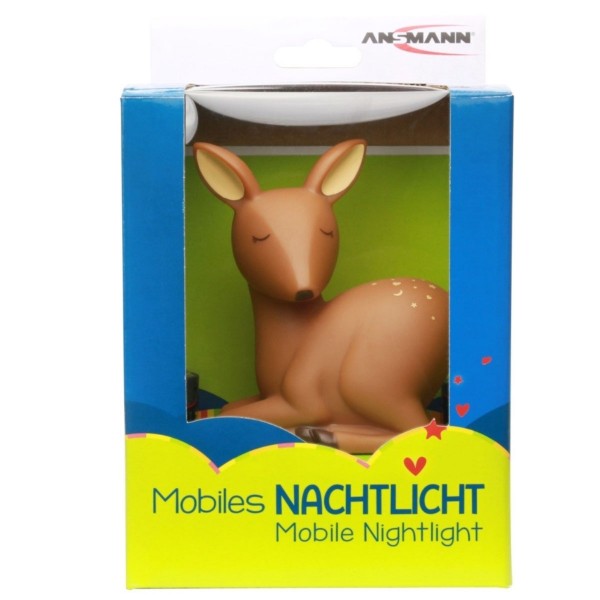 Mobil nattehjort mobil, LED LYS søvnhjælp til børn som hjortefigur