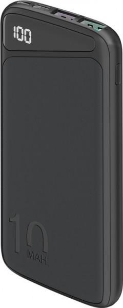 Goobay hurtigopladnings-powerbank 10.000 mAh (USB-C™ PD, QC 3.0) - kraftfuld powerbank med statusdisplay, Quick Charge-kompatibel