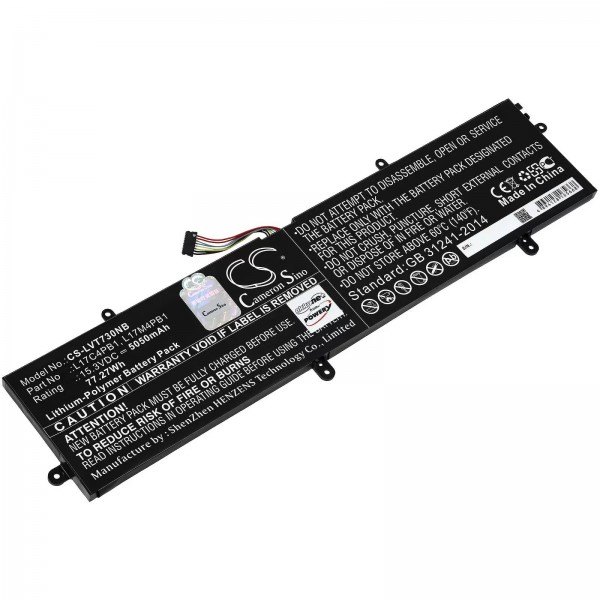 Batteri egnet til bærbar Lenovo IdeaPad 720S-15IKB, V730-15, type L17M4PB1 osv. - 15.3V - 5050 mAh