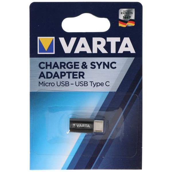 Varta Micro-USB Adapter fra Micro-USB til USB Type C Charge & Sync Adapter 57945101401